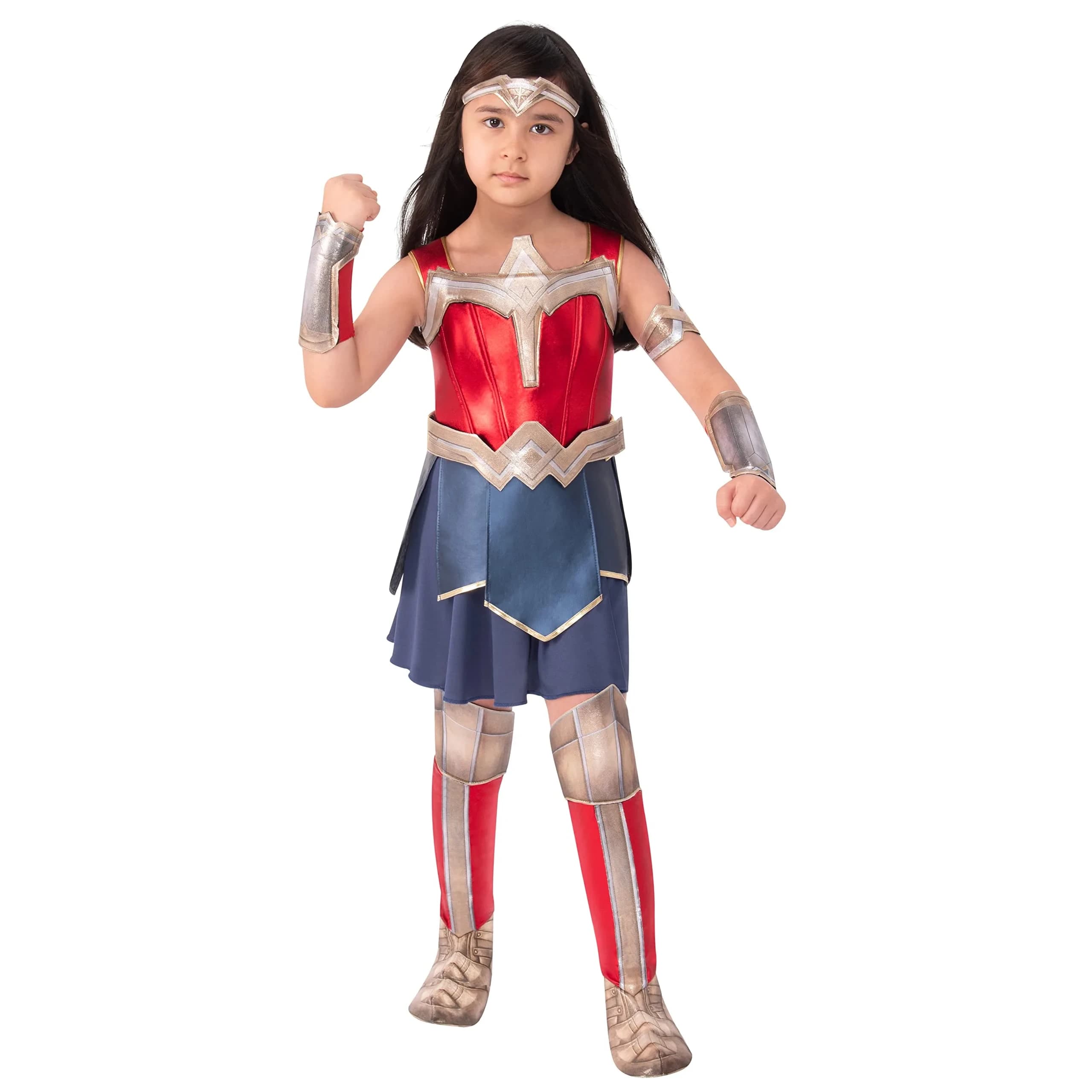 Rubies Girl's DC Comics WW84 Wonder Woman Deluxe Costume Dress, Medium | Officially Licensed - main product image