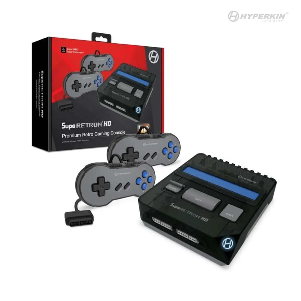 Hyperkin Suparetron HD Gaming Console for Super NES/Super Famicom (Space Black) | 720p HD Nostalgia Console with NTSC/PAL Compatibility - main product image