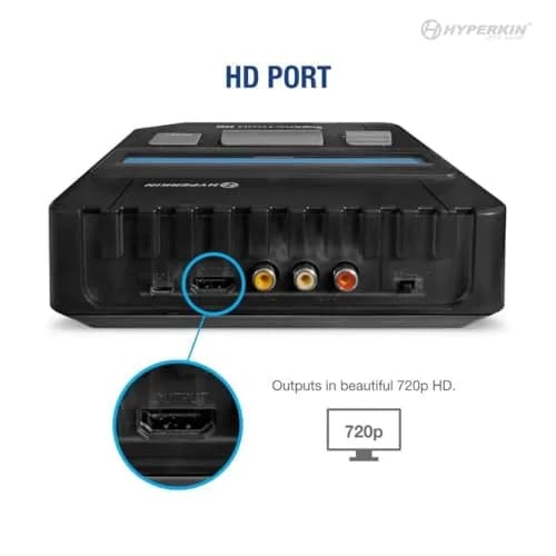 Hyperkin Suparetron HD Gaming Console for Super NES/Super Famicom (Space Black) | 720p HD Nostalgia Console with NTSC/PAL Compatibility thumbnail 4