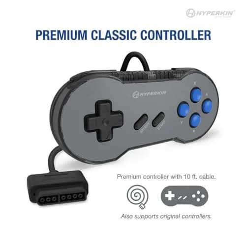 Hyperkin Suparetron HD Gaming Console for Super NES/Super Famicom (Space Black) | 720p HD Nostalgia Console with NTSC/PAL Compatibility thumbnail 3