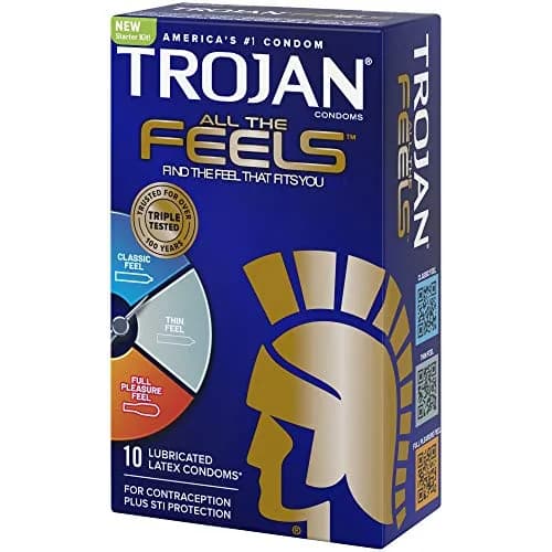 Trojan All The Feels Latex Condoms | Multi-Texture Design for Sensitivity & Comfort thumbnail 4