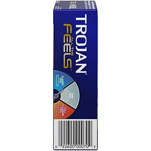 Trojan All The Feels Latex Condoms | Multi-Texture Design for Sensitivity & Comfort thumbnail 5