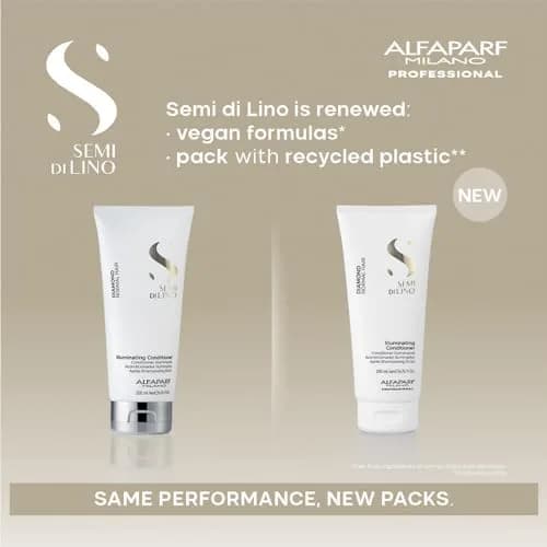 ALFAPARF MILANO Semi di Lino Diamond Travel Hair Conditioner 1.69 fl oz | Nourishing, Color-Protecting & Shine-Enhancing thumbnail 5
