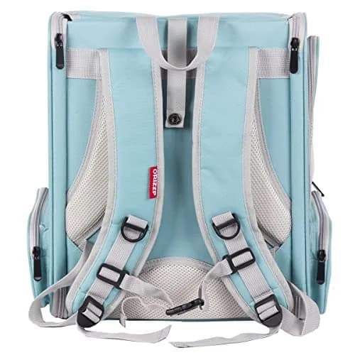 ORIZZP Bird Backpack Carrier with Stand Perch & Shade Cover, Large Green Pet Travel Backpack | Airline Approved thumbnail 4