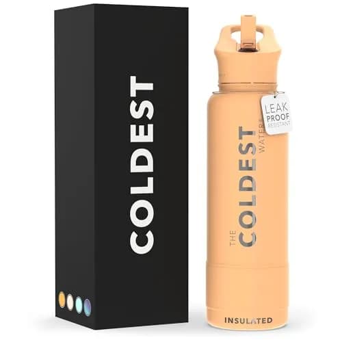 The Coldest Water Insulated Water Bottle with Straw Lid 1183ml (40 oz) | Keeps Drinks Cold 36 Hrs, Hot 13 Hrs thumbnail 1