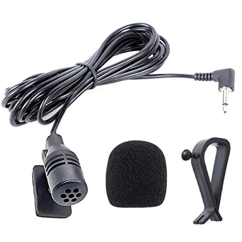 NowTH Microphone HD Voice Assembly Car Radio Mic Replacement 3.5mm Cable | Compatible with Kenwood Boss JVC Sony Jensen Alpine thumbnail 1