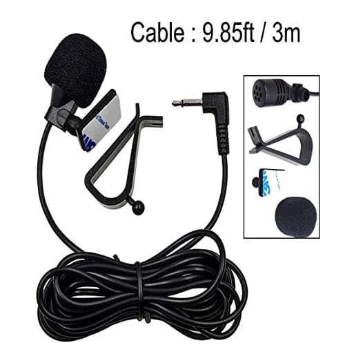 NowTH Microphone HD Voice Assembly Car Radio Mic Replacement 3.5mm Cable | Compatible with Kenwood Boss JVC Sony Jensen Alpine thumbnail 4