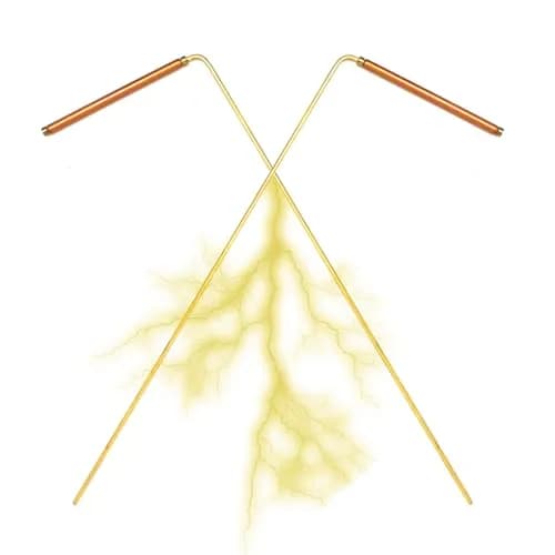 MYDEAL PRODUCTS Solid Copper & Brass Dowsing Rods | Spiritual Energy & Ghost Hunting Tool thumbnail 6