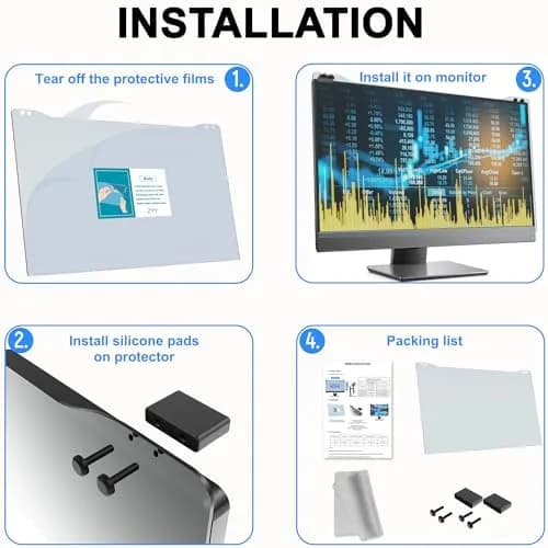 ZYY Anti Blue Light Screen Protector 20-22 Inch | Blocks 99% UV, 90%+ Blue Light thumbnail 7