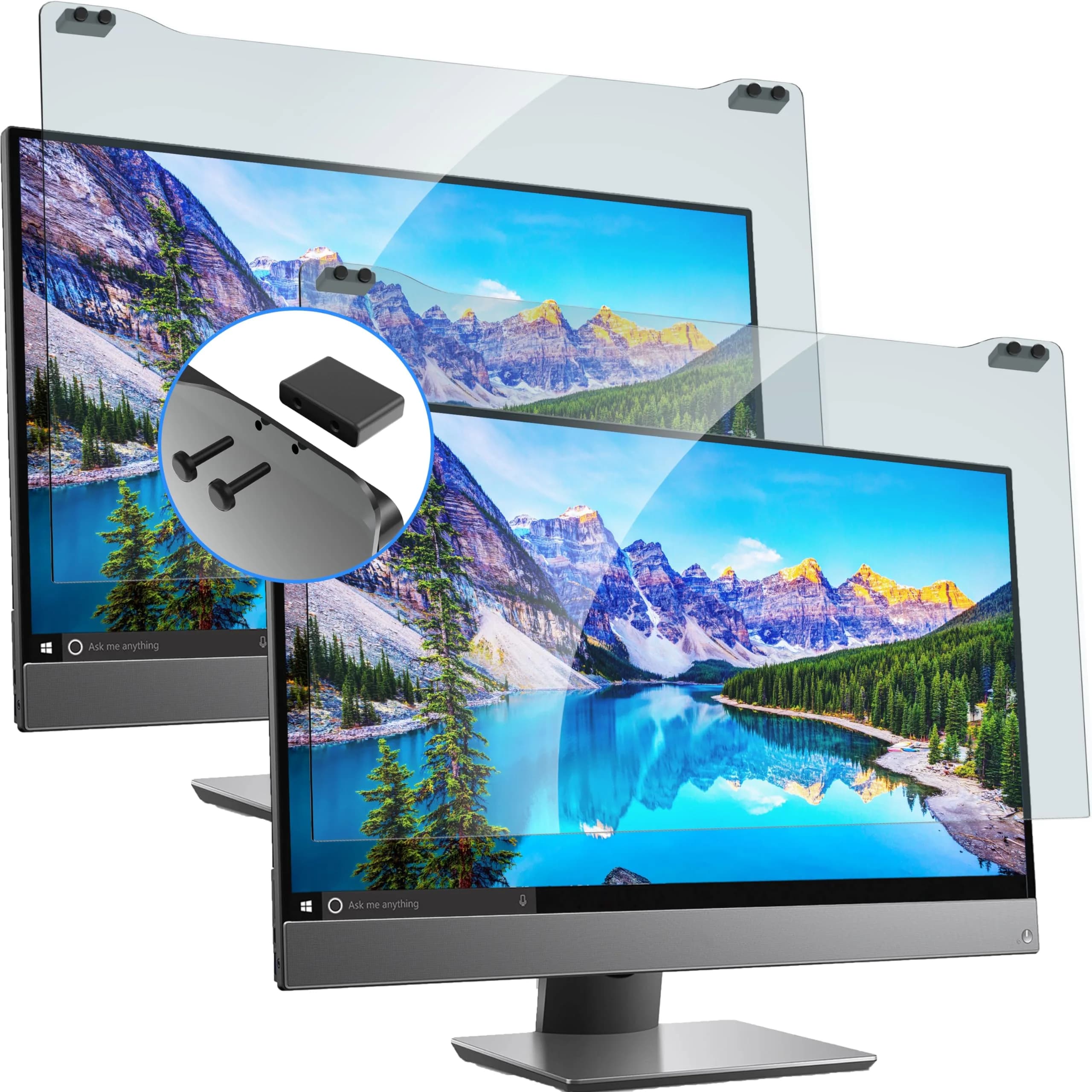 ZYY Anti Blue Light Screen Protector for 23-24 Inch Monitors | Blocks 99% UV, 90%+ Blue Light — : 27" Diagonal