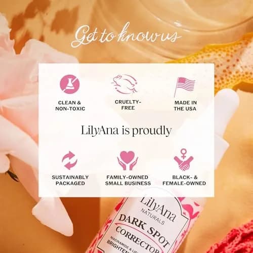 LilyAna Naturals Dark Spot Corrector 30ml (1 oz) | Brightening Serum for All Skin Types thumbnail 7