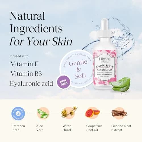 LilyAna Naturals Dark Spot Corrector 30ml (1 oz) | Brightening Serum for All Skin Types thumbnail 3