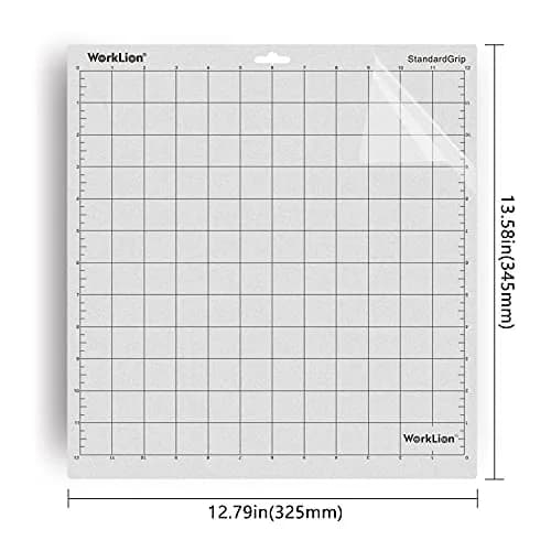 WORKLION Transparent Cutting Mat for Silhouette Cameo 30.5x30.5cm (12x12 inch, 3 Mats) | Standard Grip Craft Mat for Vinyl and Paper thumbnail 3