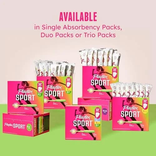 Playtex Sport Tampons Super | Leak Defense, 48 ct, Fragrance-Free, Athletic Fit thumbnail 7