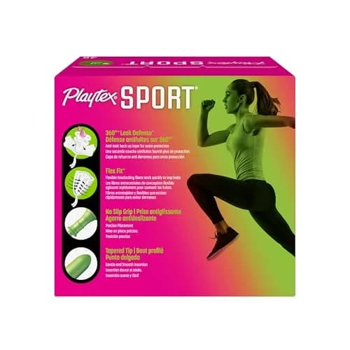Playtex Sport Tampons Super | Leak Defense, 48 ct, Fragrance-Free, Athletic Fit thumbnail 9