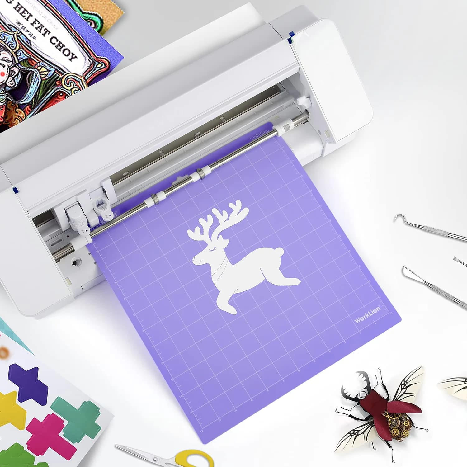 WORKLION 12x12 Inch Cutting Mat Variety Pack (3 Mats) | Standard, Light & Strong Grip for Silhouette Cameo - view 2