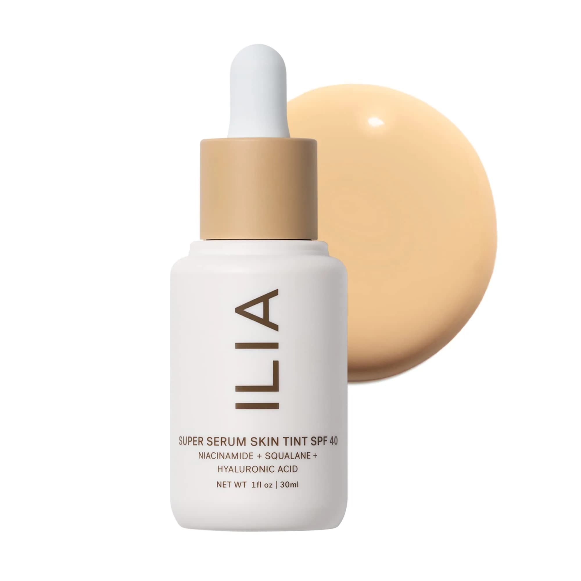 ILIA Super Serum Skin Tint SPF 40 Formosa ST4 29.57ml (1 fl oz) | Dewy Mineral Makeup with Hyaluronic Acid & Niacinamide - main product image