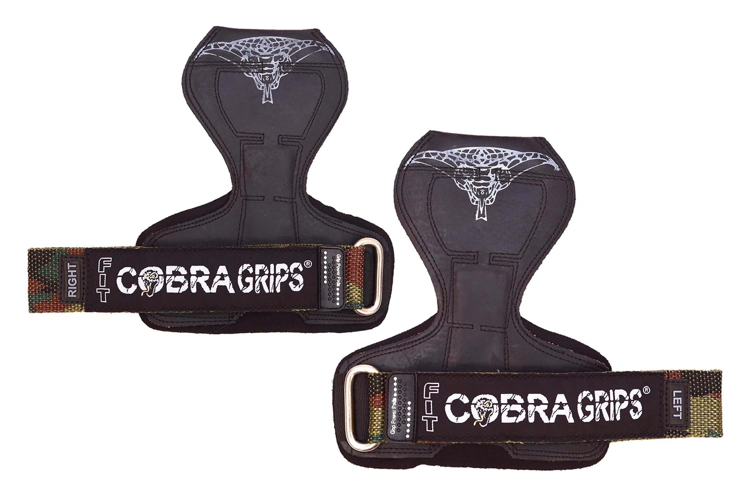 Cobra Grips PRO MILT CAMO Rubber Weight Lifting Gloves with Wrist Wraps - 5.5-8.75" Wrist - view 3