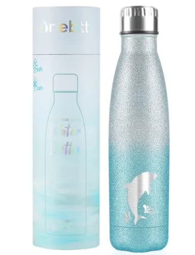 Onebttl Glitter Dolphin Tumbler 500ml (17oz) | Insulated Stainless Steel Bottle thumbnail 1