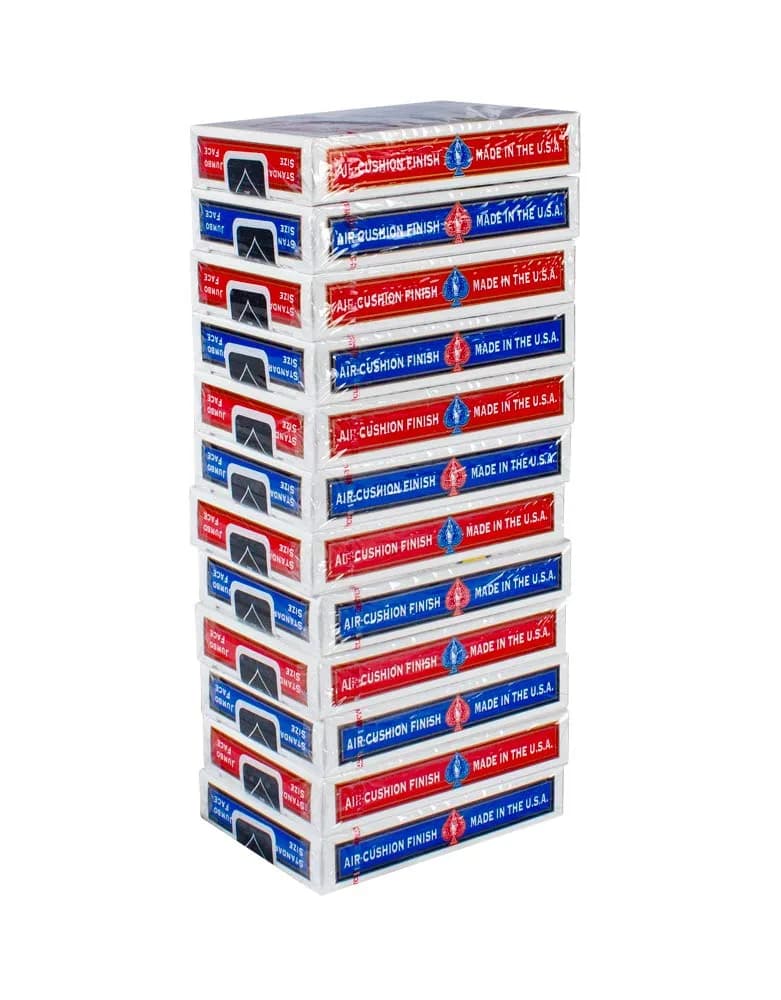 Bicycle 12 Pack Rider Back Playing Cards - Jumbo Index, Red & Black Decks | Trusted USA-Made Quality - view 4