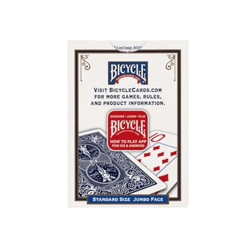 Bicycle Jumbo Index Playing Cards 12 Pack Red & Blue | Large Print Poker Size for All Ages thumbnail 3