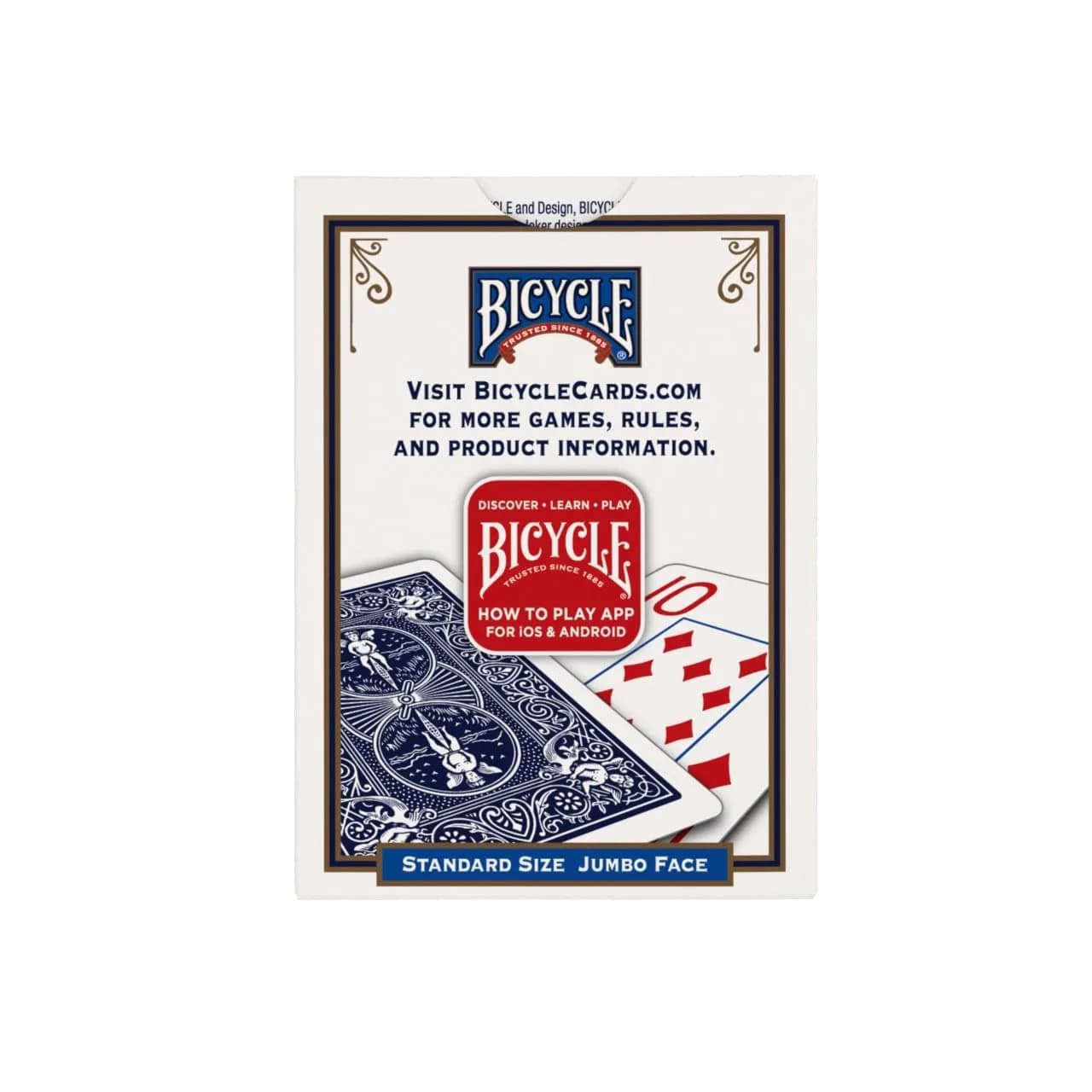 Bicycle 12 Pack Rider Back Playing Cards - Jumbo Index, Red & Black Decks | Trusted USA-Made Quality - view 3