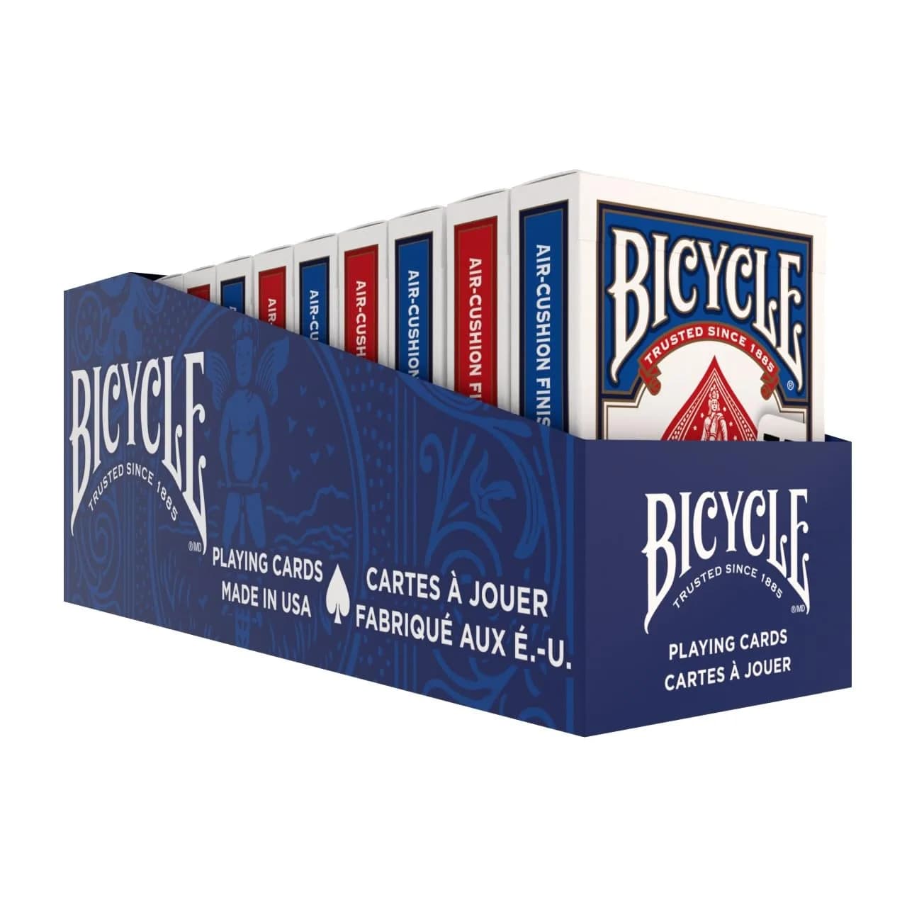 Bicycle 48-Pack Red & Black Rider Back Playing Cards | Standard Index, USA-Made — 12 pk RdBl Jumbo