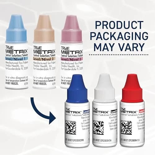 TRUE METRIX Control Solution Bundle, Level 1, 2, 3 Solutions | Accurate Blood Glucose Practice & Tracking thumbnail 2