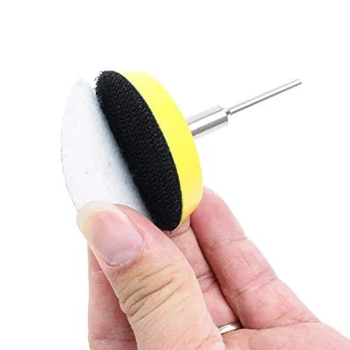 AUTOTOOLHOME 2 Inch Hook and Loop Sanding Pad with 1/8" Mandrel for Drill Rotary Tool | Durable Polyurethane, Quick Change, Ideal for Metal & Wood thumbnail 4