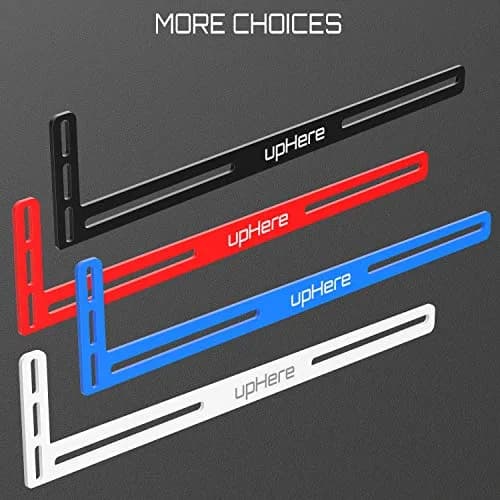 upHere White Graphics Card GPU Brace Support /Holster Bracket, Anodized Aerospace Aluminum, 10.5 * 2.5 * 0.5 Inches | Supports Single or Dual Slot Cards thumbnail 6