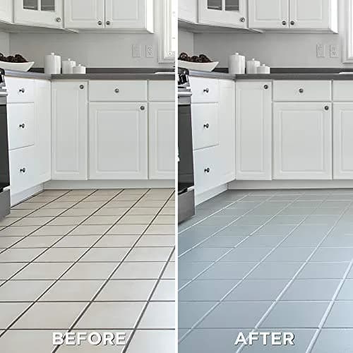 Rust-Oleum Home Interior Floor Semi-Gloss Pearl Gray Coating Kit | Durable, Easy to Apply, 2 Quarts thumbnail 3