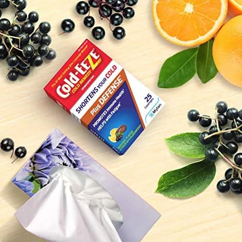 Cold-Eeze Plus Defense Zinc Lozenges, Natural Citrus Elderberry Flavor, 25 Ct | Shortens Cold Duration & Boosts Immunity thumbnail 6