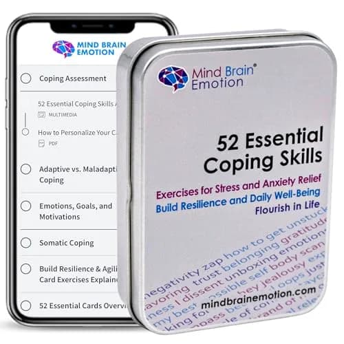 Mind Brain Emotion 52 Essential Coping Skills Cards | CBT, Meditation & Somatic Exercises for Stress & Anxiety Relief thumbnail 5