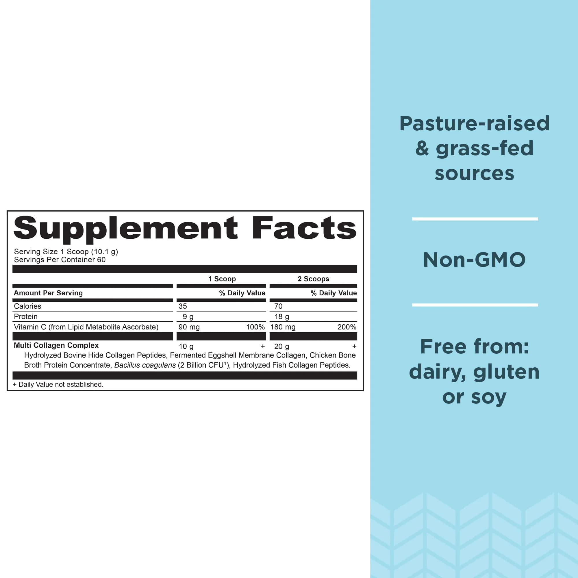 Ancient Nutrition Multi Collagen Protein Powder with Vitamin C & Probiotics, 60 Servings | Supports Skin, Joints, Gut Health thumbnail 2