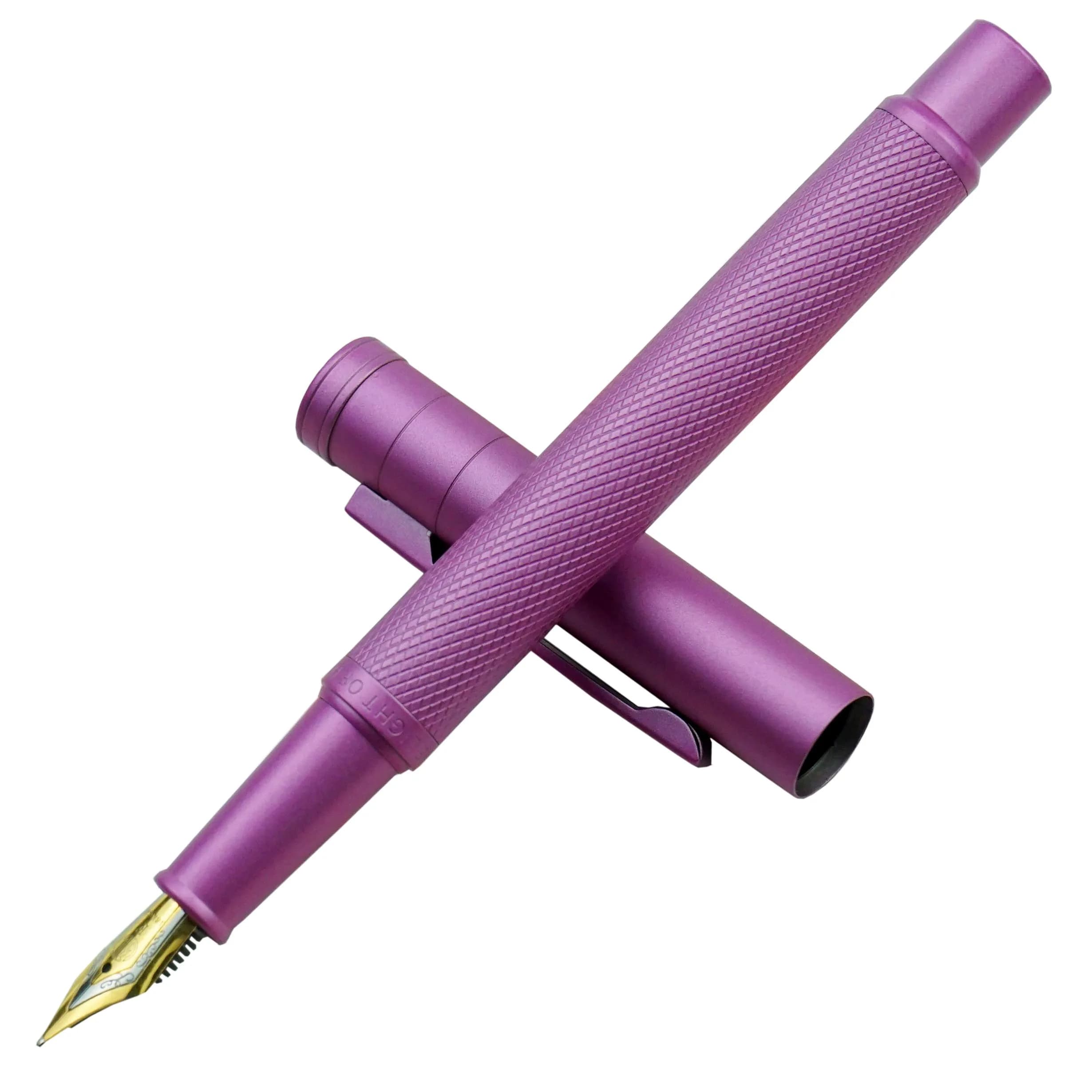 Asvine Hongdian 1851 Pink Fountain Pen with Extra Fine Nib - Smooth Writing - view 2