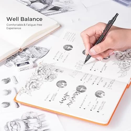 Nicpro MP1000 Series Mechanical Pencil Set 0.5mm & 0.7mm | Full Metal Body with Case & Refills thumbnail 4