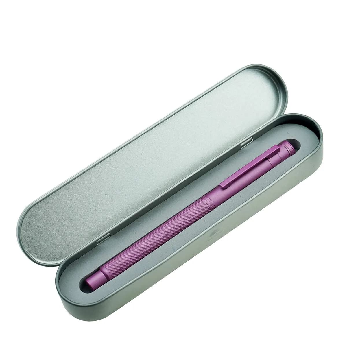 Asvine Pink Forest Fountain Pen Bent Nib 1.0mm (0.04 in) | Classic Design with Converter and Metal Pen Case - view 8