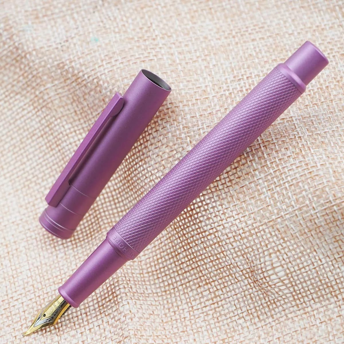 Asvine Pink Forest Fountain Pen Fine Nib 0.5mm (0.02 in) | Classic Design with Converter and Metal Pen Case - view 9