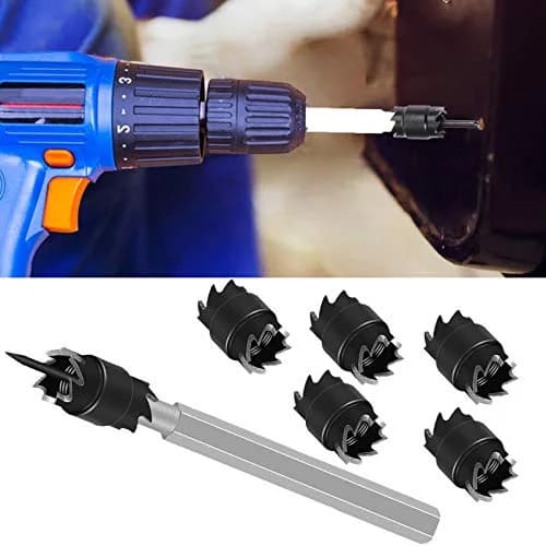 NAKAO 13 Pcs Spot Weld Cutter Set Double Sided 3/8" (9.5mm) HSS Drill Bits | Precision Metal Separation Tool thumbnail 9