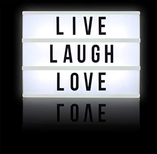 Northpoint White Decorative Signage 10-LED Mini Box | Vintage Alphabet Home Lighting thumbnail 4