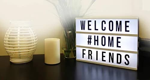 Northpoint White Decorative Signage 10-LED Mini Box | Vintage Alphabet Home Lighting thumbnail 5