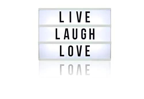 Northpoint White Decorative Signage 10-LED Mini Box | Vintage Alphabet Home Lighting thumbnail 2