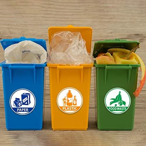 Outus Recycle Sticker Decal 10cm Waterproof Labels for Trash & Recycling | Bilingual, Removable Vinyl thumbnail 7