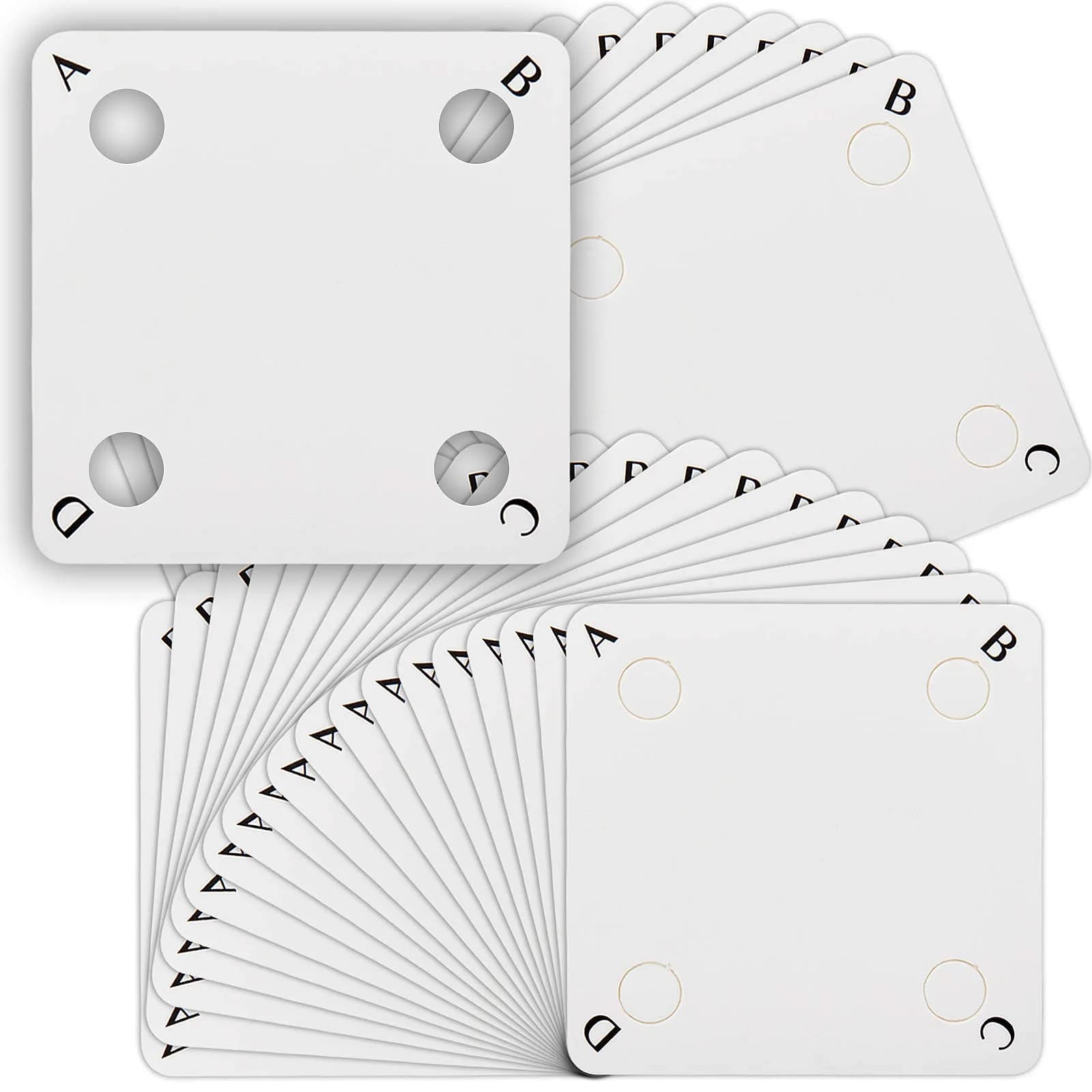 Chuangdi 50 Pieces Weaving Cards | Tablet Weaving Card Paper Loom Cards for Loom or Inkle Loom Supplies - main product image