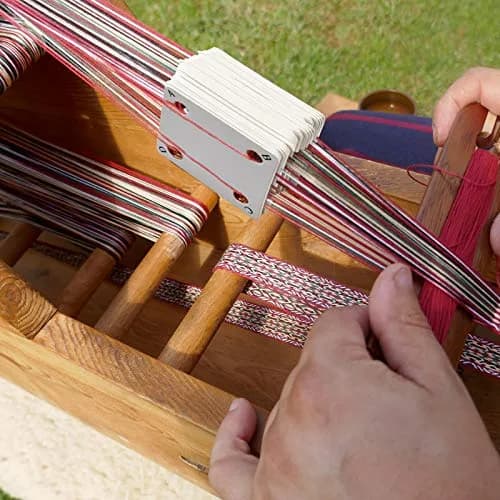 Chuangdi 50 Pieces Weaving Cards | Tablet Weaving Card Paper Loom Cards for Loom or Inkle Loom Supplies thumbnail 7