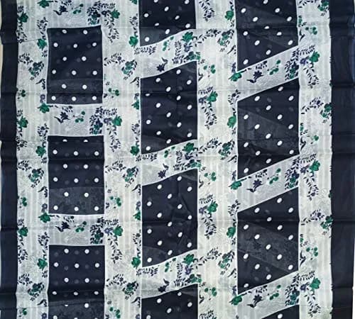 Rajnandini Navy Blue Cotton Unstitched Salwar Kameez with Dupatta | Casual & Traditional Wear (70-120 chars) thumbnail 7