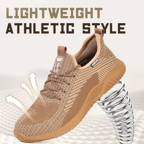 Furuian Steel Toe Work Shoes for Men Women Safety Construction Sneakers | Impact & Puncture Protection thumbnail 5