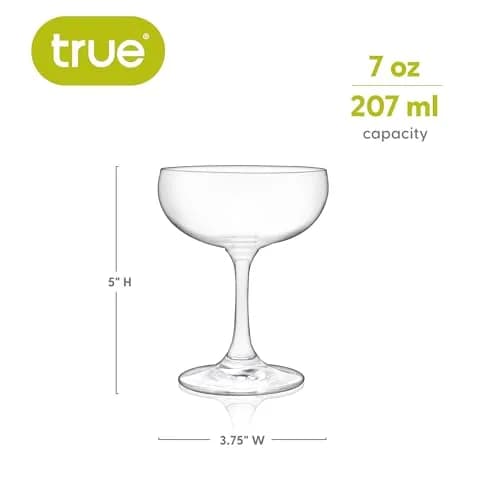 TRUE 7 oz Coupe Glass | Elegant Cocktail & Martini Glassware for Home & Wedding thumbnail 3