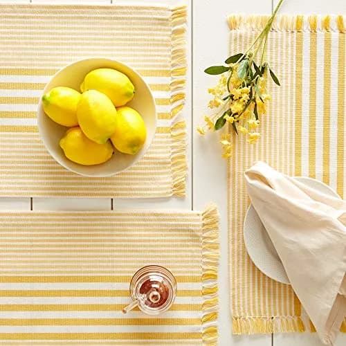 DII Multi Stripe Kitchen Tabletop Collection Placemat Set 13x19 inches (33x48 cm) - Set of 6 thumbnail 4