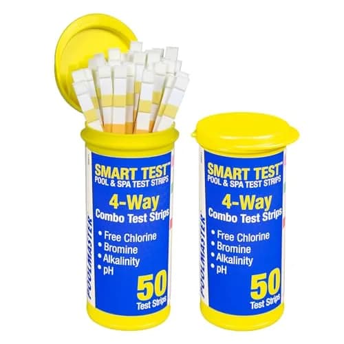 Poolmaster 4-Way Test Strips 100 Count | Accurate Pool & Spa Water Testing in Seconds thumbnail 1